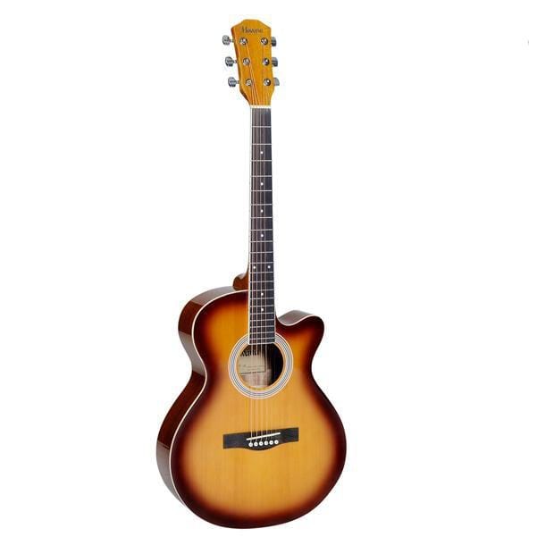 havana acoustic guitars single / cherry border sunburst havana fa391c 39-inch cutaway acoustic guitar #type_single,color_cherry-border-sunburst