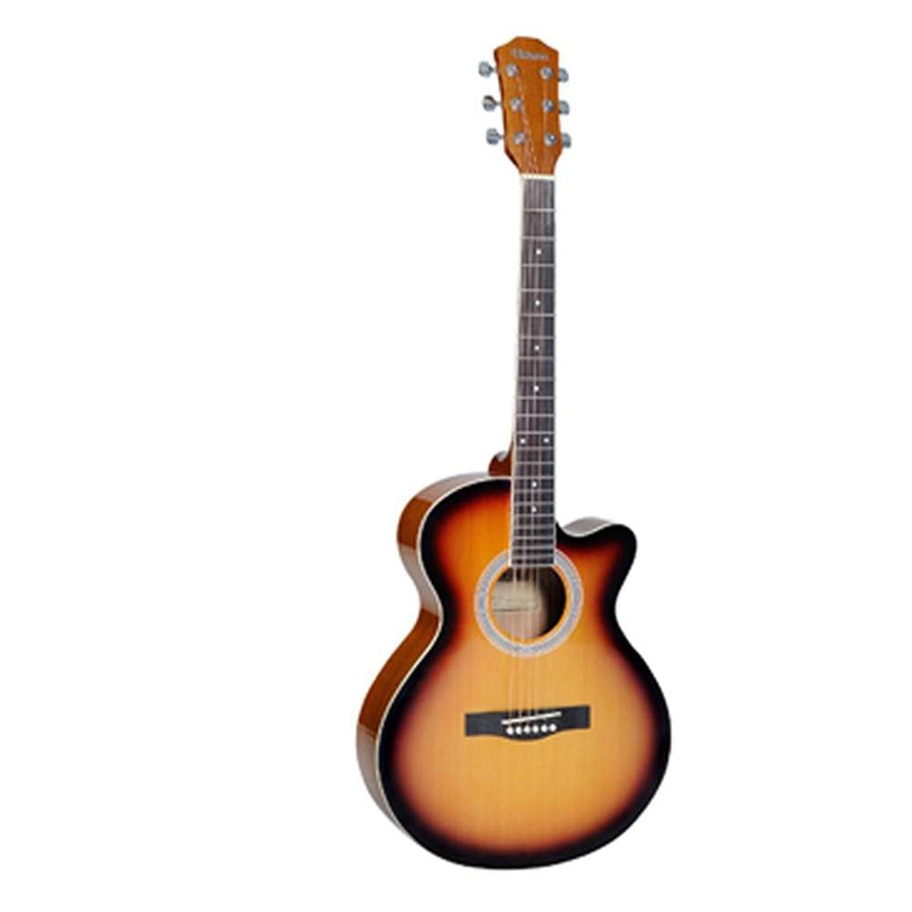 havana acoustic guitars single / cherry sunburst havana fa391c 39-inch cutaway acoustic guitar #type_single,color_cherry-sunburst