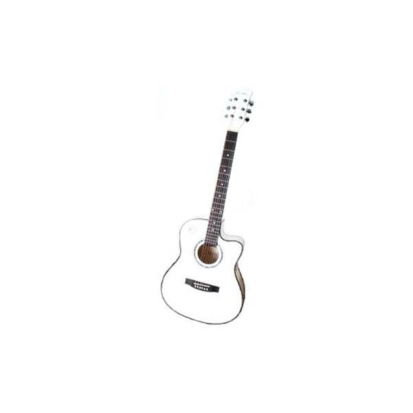 havana acoustic guitars single / white havana fa391c 39-inch cutaway acoustic guitar #type_single,color_white