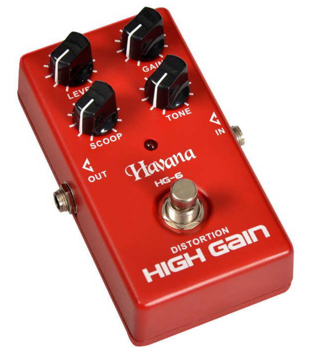 havana effect pedals havana hg6 high gain pedal for guitars