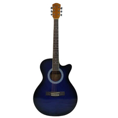 Havana Electro Acoustic Guitars Blue Havana 39inch Cutaway Electro Acoustic Guitar with 5 Band EQ & GT-3 Tuner