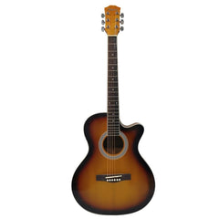 Havana Electro Acoustic Guitars Havana 39inch Cutaway Electro Acoustic Guitar with 5 Band EQ & GT-3 Tuner