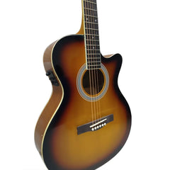 Havana Electro Acoustic Guitars Havana 39inch Cutaway Electro Acoustic Guitar with 5 Band EQ & GT-3 Tuner