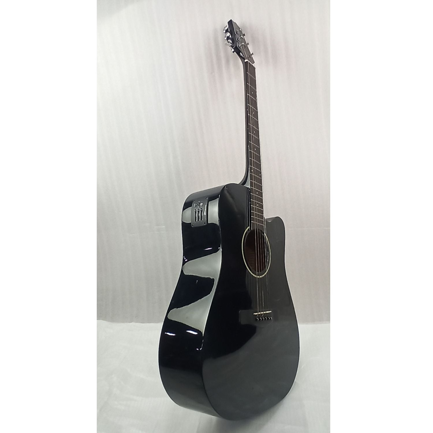 Havana Electro Acoustic Guitars Havana H- 1 Cutaway Electro-Acoustic Guitar - Black - Open Box B Stock