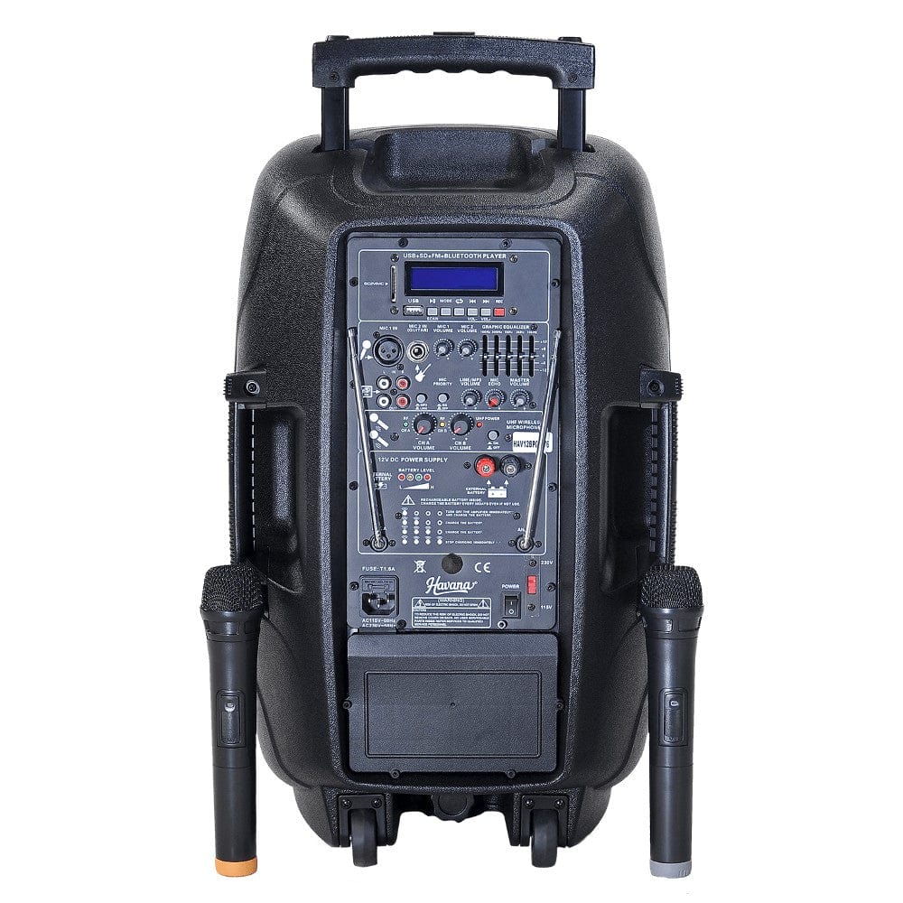 havana portable pa systems havana pb02a portable pa system - black