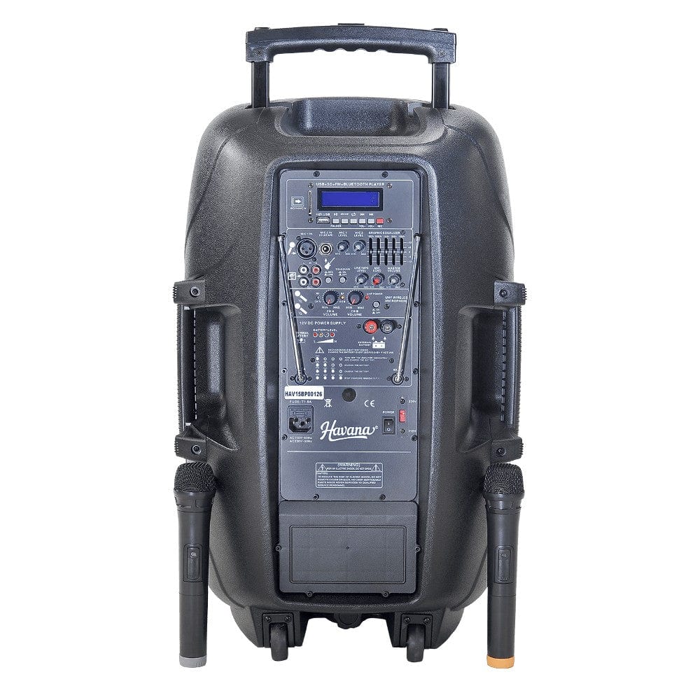 havana portable pa systems havana pb02a portable pa system - black #size_15-inch