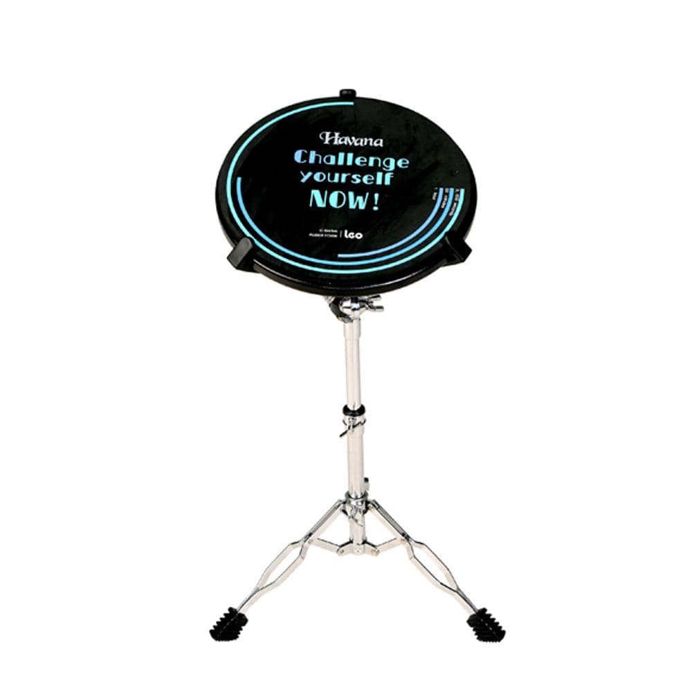 havana practice pads & devices havana c8-12 12inch drum practice foam pad with stand