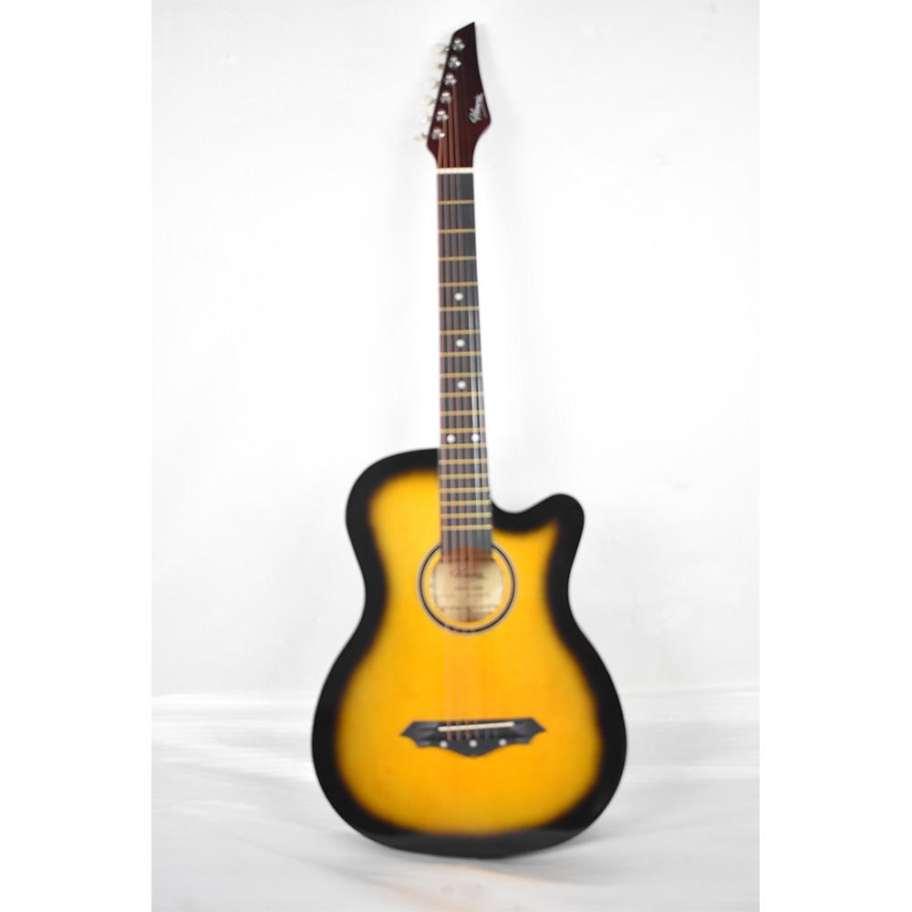 henrix acoustic guitars 202101577190 henrix 38c cutaway acoustic guitar - open box b stock #barcode_202101577229