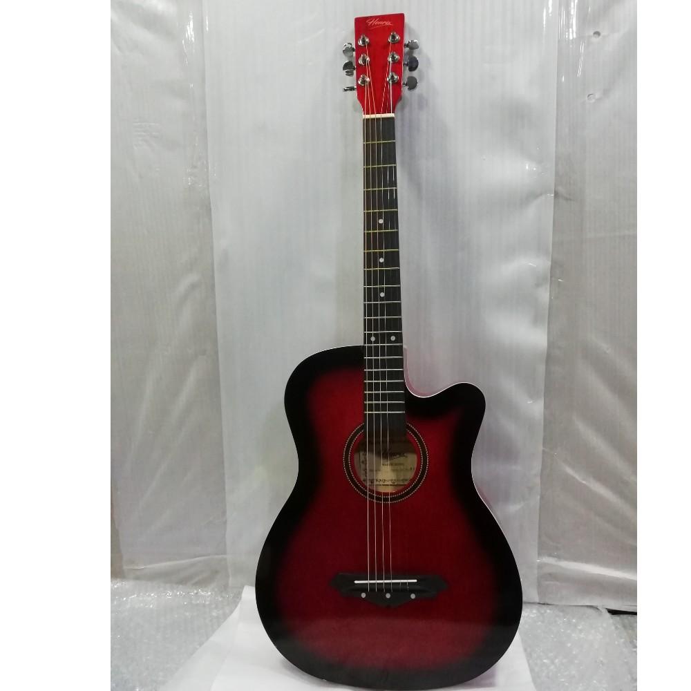 henrix acoustic guitars 202101634112 henrix 38c cutaway acoustic guitar - open box b stock