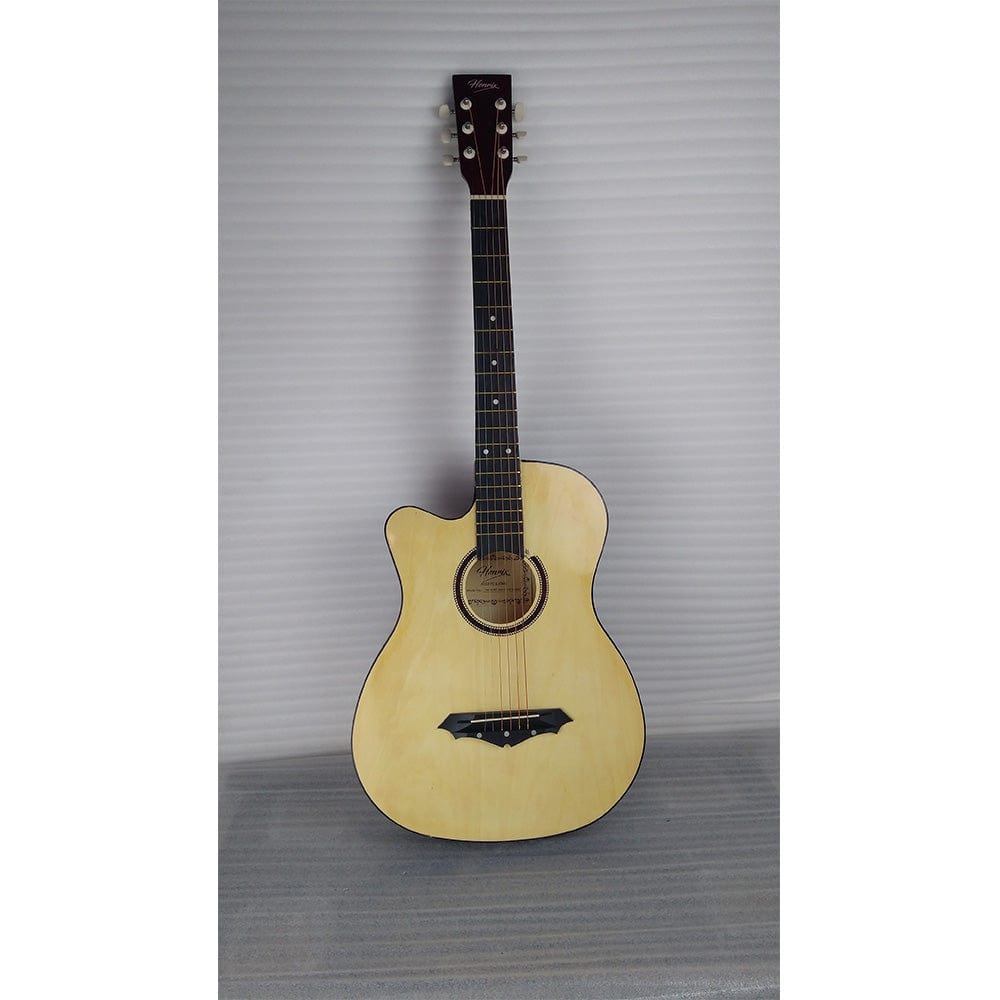 henrix acoustic guitars 202101680818 henrix 38c cutaway acoustic guitar with dual action truss rod, gigbag, picks, string set, strap, cloth & ebook - open box b stock #barcode_202101680818