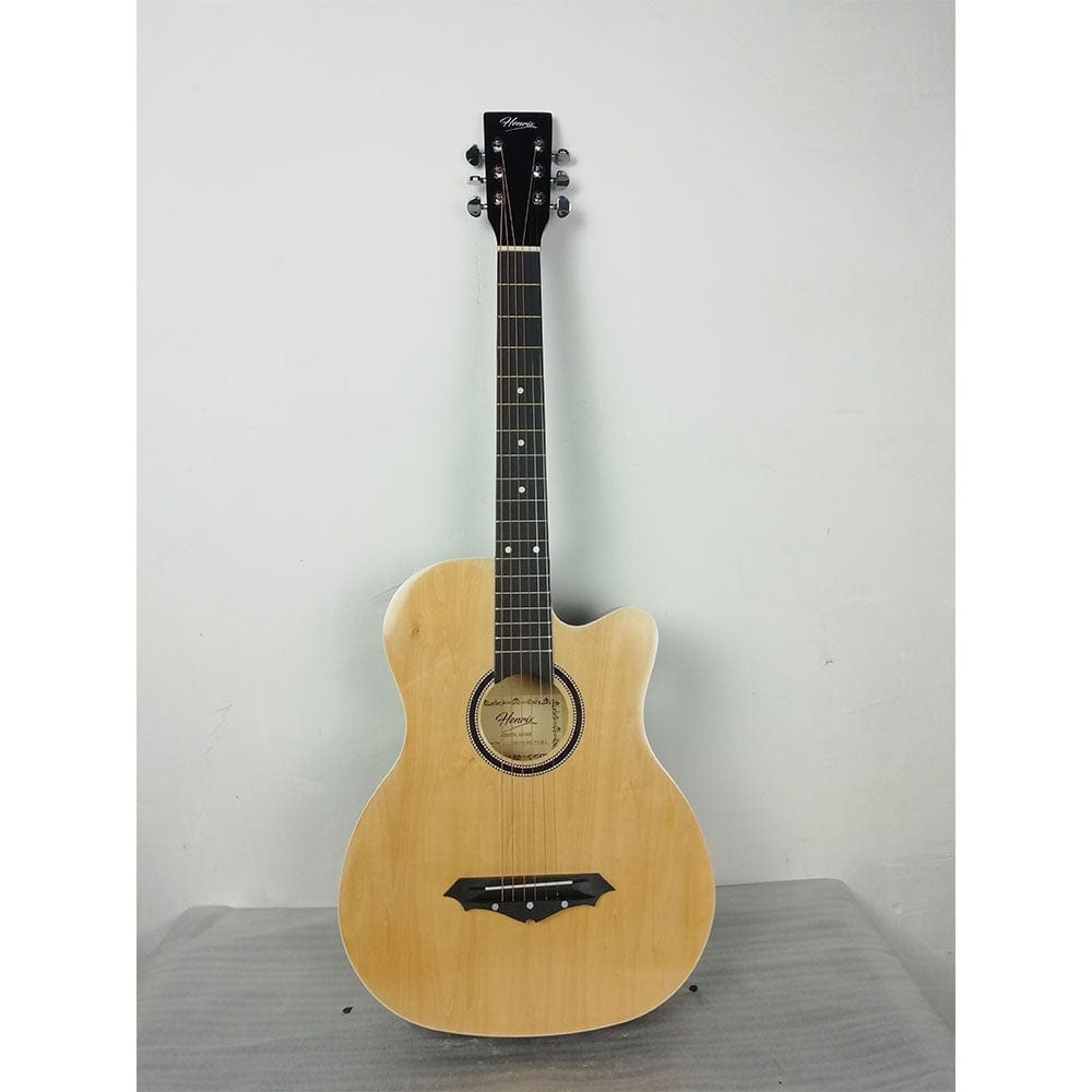 henrix acoustic guitars 202101734319 henrix pro 38 inch 6 string cutaway acoustic guitar - open box b stock #barcode_202101734319