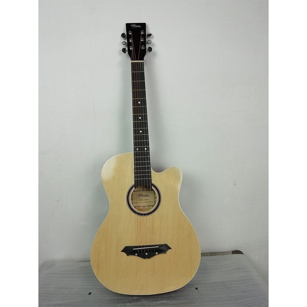 henrix acoustic guitars 202101734437 henrix pro 38 inch 6 string cutaway acoustic guitar - open box b stock #barcode_202101734437
