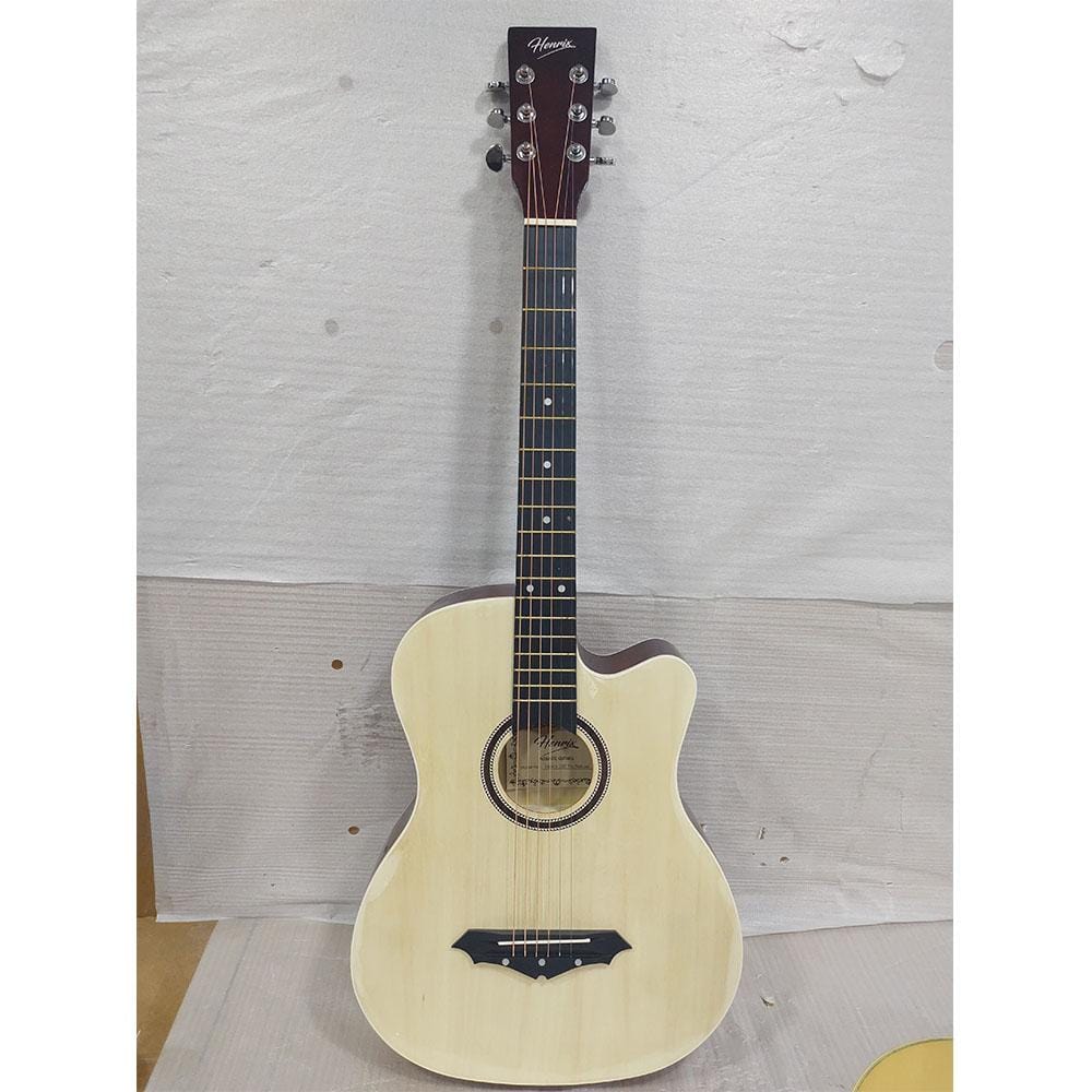 henrix acoustic guitars 202101743825 henrix pro 38 inch 6 string cutaway acoustic guitar - open box b stock