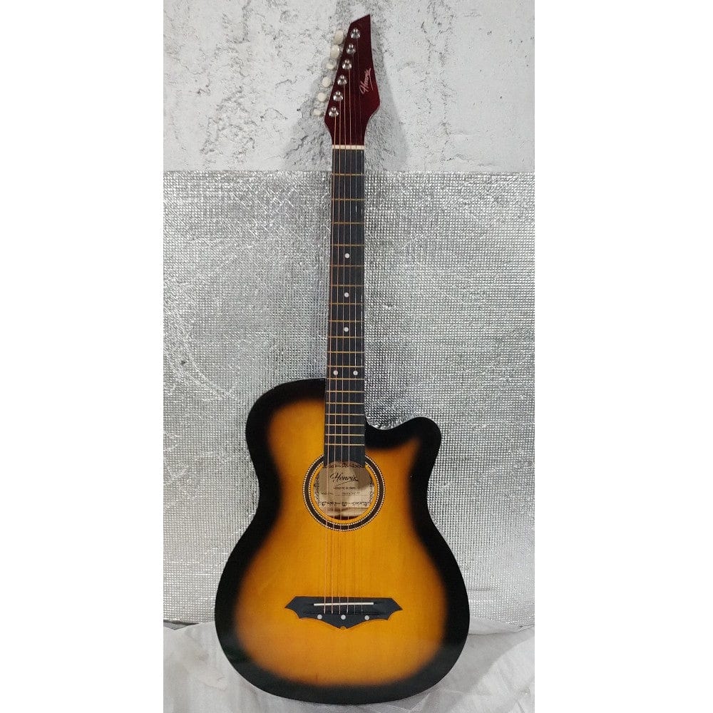 henrix acoustic guitars 202101761460 henrix 38c cutaway acoustic guitar - open box b stock #barcode_202101761460