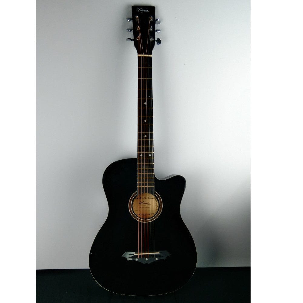 henrix acoustic guitars 202101811341 henrix 38c cutaway acoustic guitar - open box b stock #barcode_202401023330