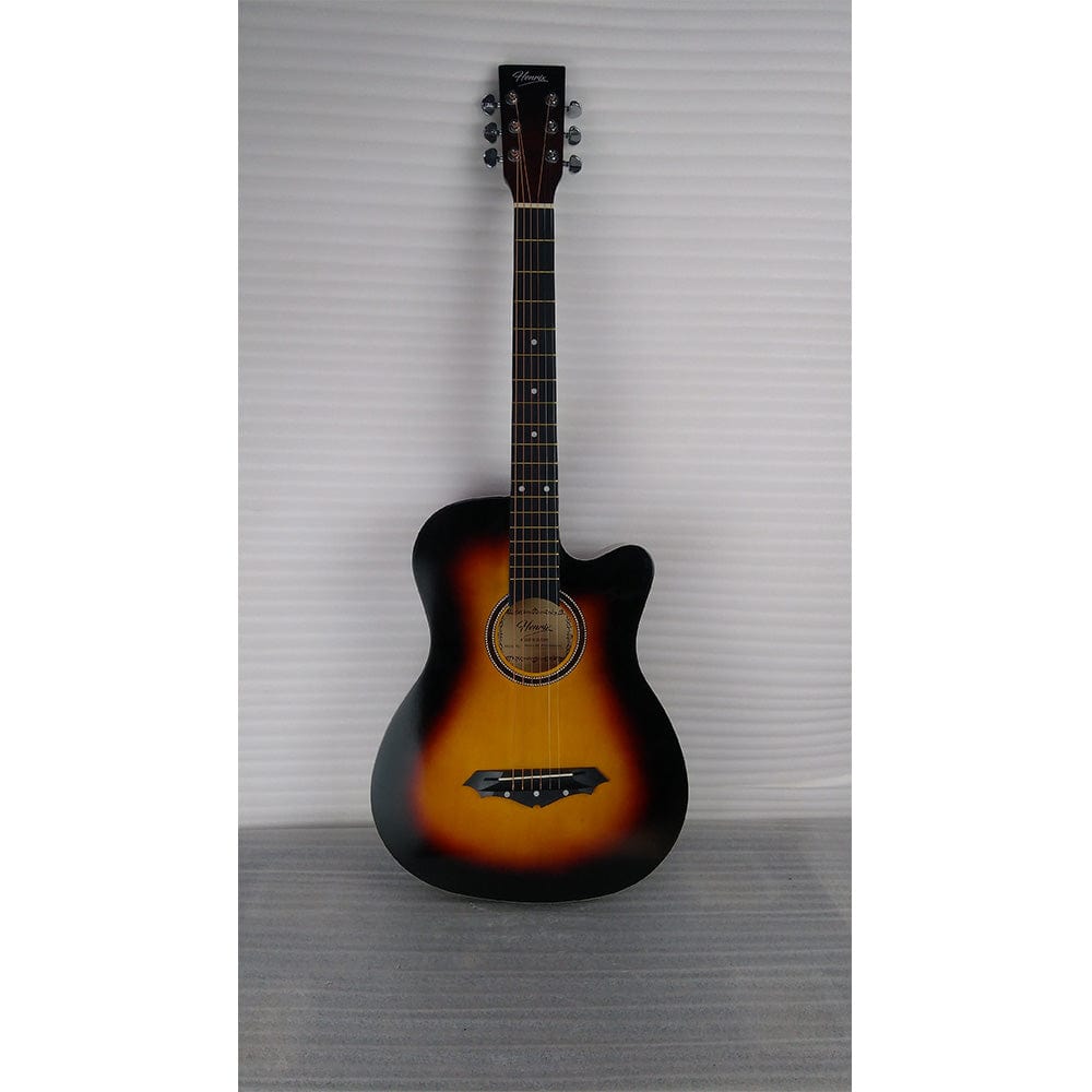 henrix acoustic guitars 202101811702 henrix 38c cutaway acoustic guitar - open box b stock