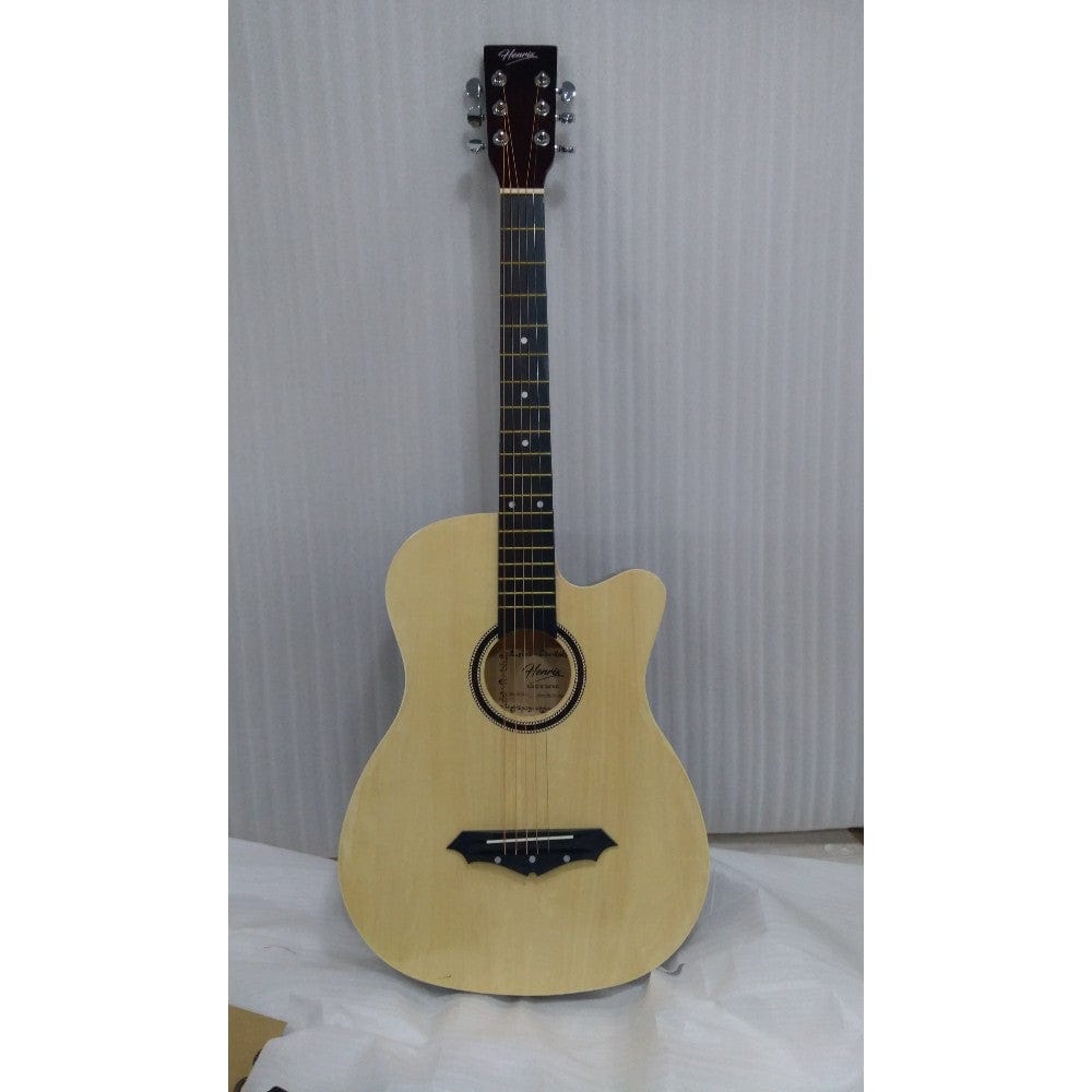 henrix acoustic guitars 202101867901 henrix pro 38 inch 6 string cutaway acoustic guitar - open box b stock #barcode_202101867901