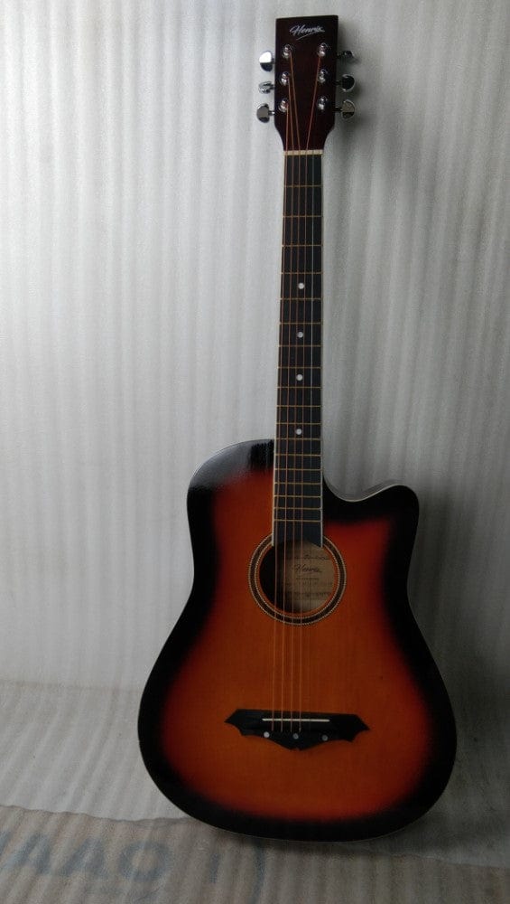 henrix acoustic guitars 202301899757 henrix 38c cutaway acoustic guitar - open box b stock