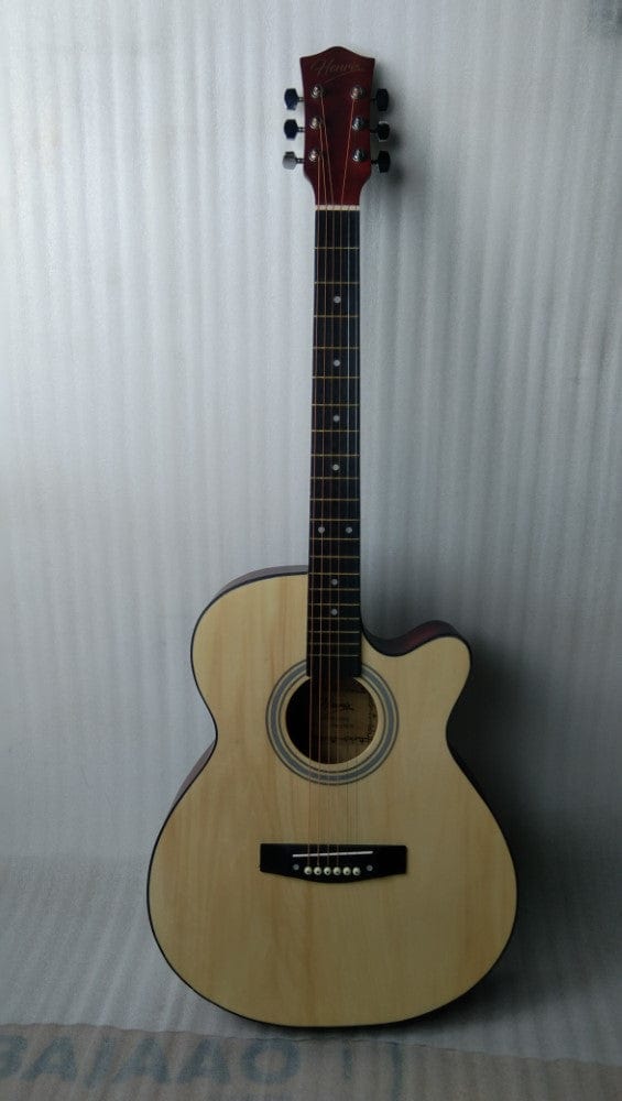 henrix acoustic guitars 202301902044 henrix 40c 40-inch cutaway acoustic guitar with dual action truss rod, gigbag, picks, string set, strap, cloth & ebook - open box b stock #barcode_