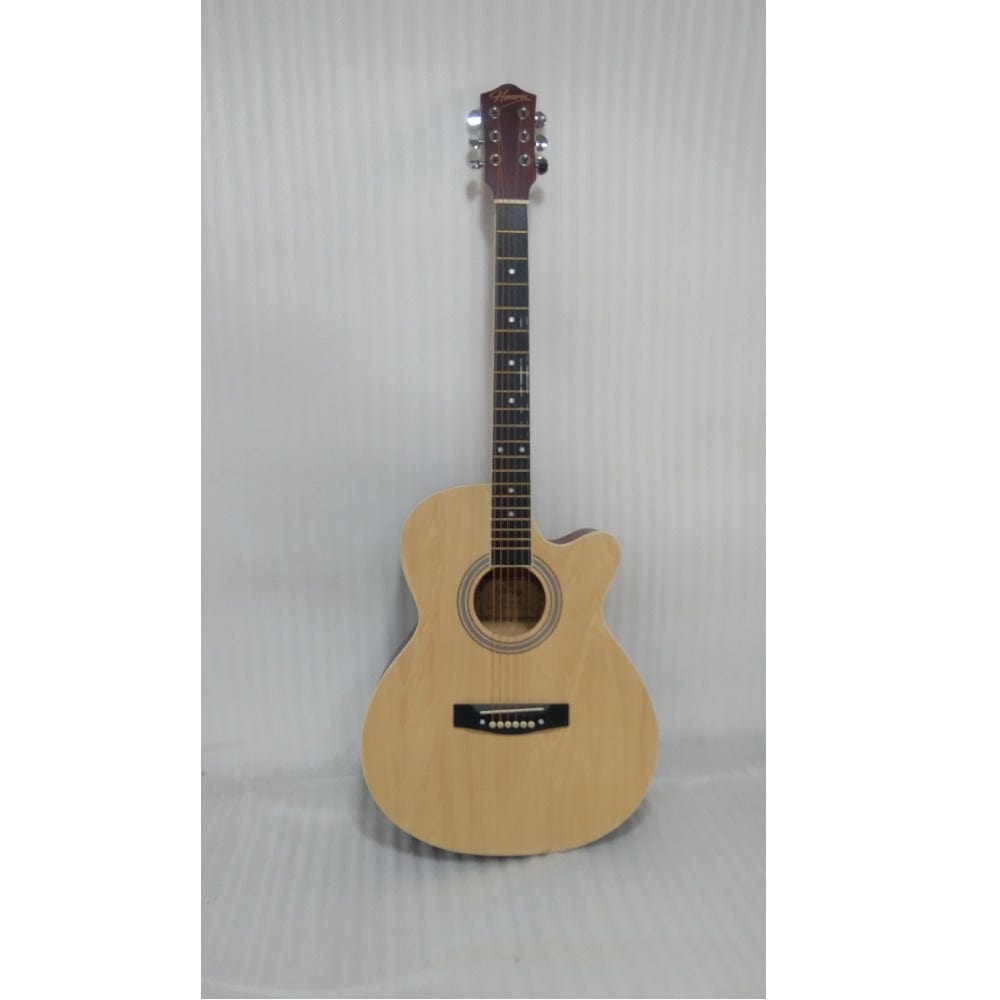 henrix acoustic guitars 202301902118 henrix 40c 40-inch cutaway acoustic guitar with dual action truss rod, gigbag, picks, string set, strap, cloth & ebook - open box b stock #barcode_