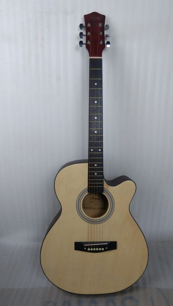 henrix acoustic guitars 202301902119 henrix 40c 40-inch cutaway acoustic guitar with dual action truss rod, gigbag, picks, string set, strap, cloth & ebook - open box b stock #barcode_