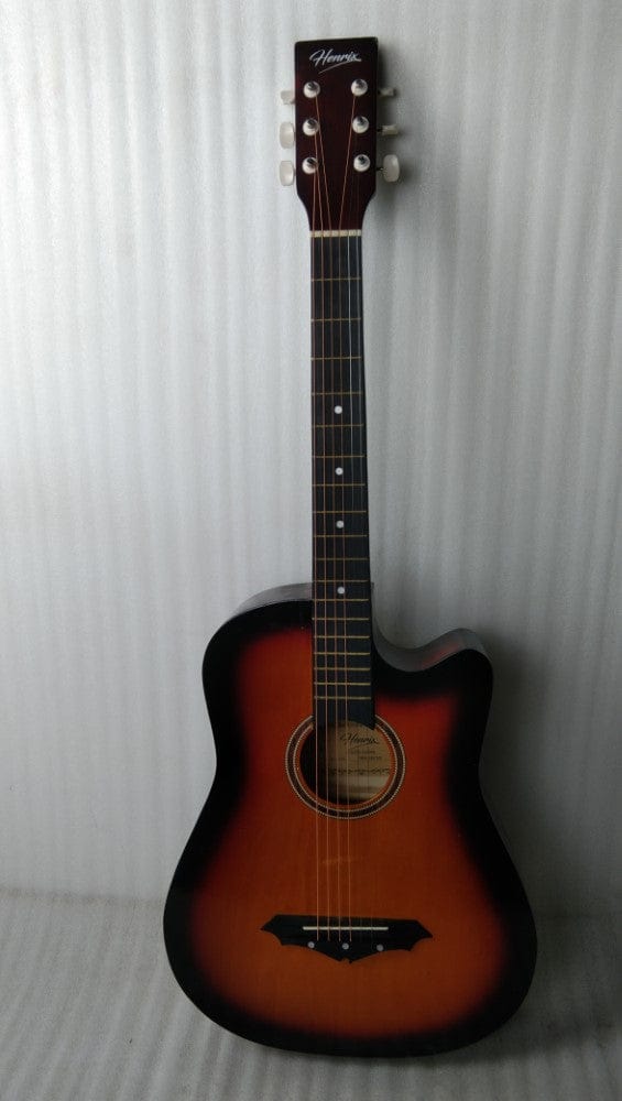 henrix acoustic guitars 202301906766 henrix 38c cutaway acoustic guitar - open box b stock