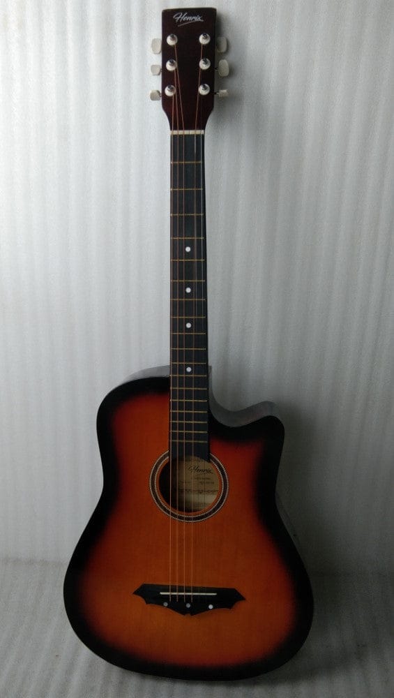 henrix acoustic guitars 202301938117 henrix 38c cutaway acoustic guitar - open box b stock