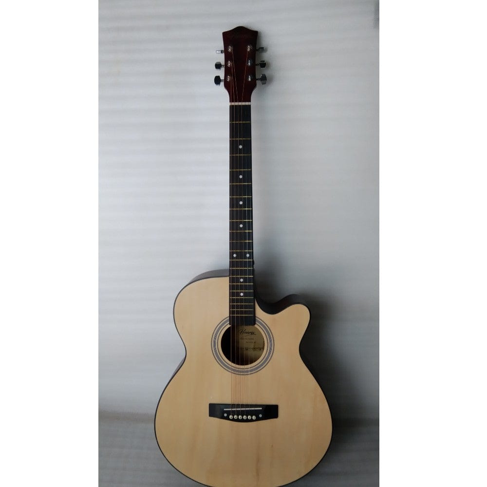 henrix acoustic guitars 202301962958 henrix 40c 40-inch cutaway acoustic guitar with dual action truss rod, gigbag, picks, string set, strap, cloth & ebook - open box b stock #barcode_