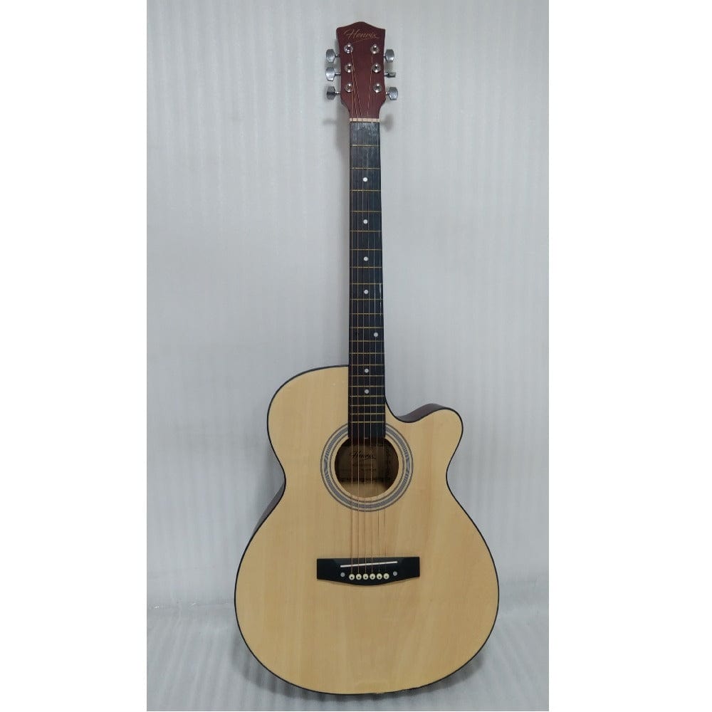 henrix acoustic guitars 202301982637 henrix 40c 40-inch cutaway acoustic guitar with dual action truss rod, gigbag, picks, string set, strap, cloth & ebook - open box b stock #barcode_