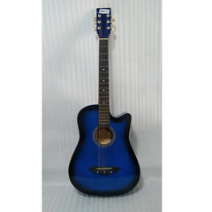 Henrix Acoustic Guitars 202301993865 Henrix 38C 38 inch Cutaway Acoustic Guitar with Dual Action Truss Rod, Gigbag, Picks, String Set, Strap, Cloth & Ebook - Open Box B Stock