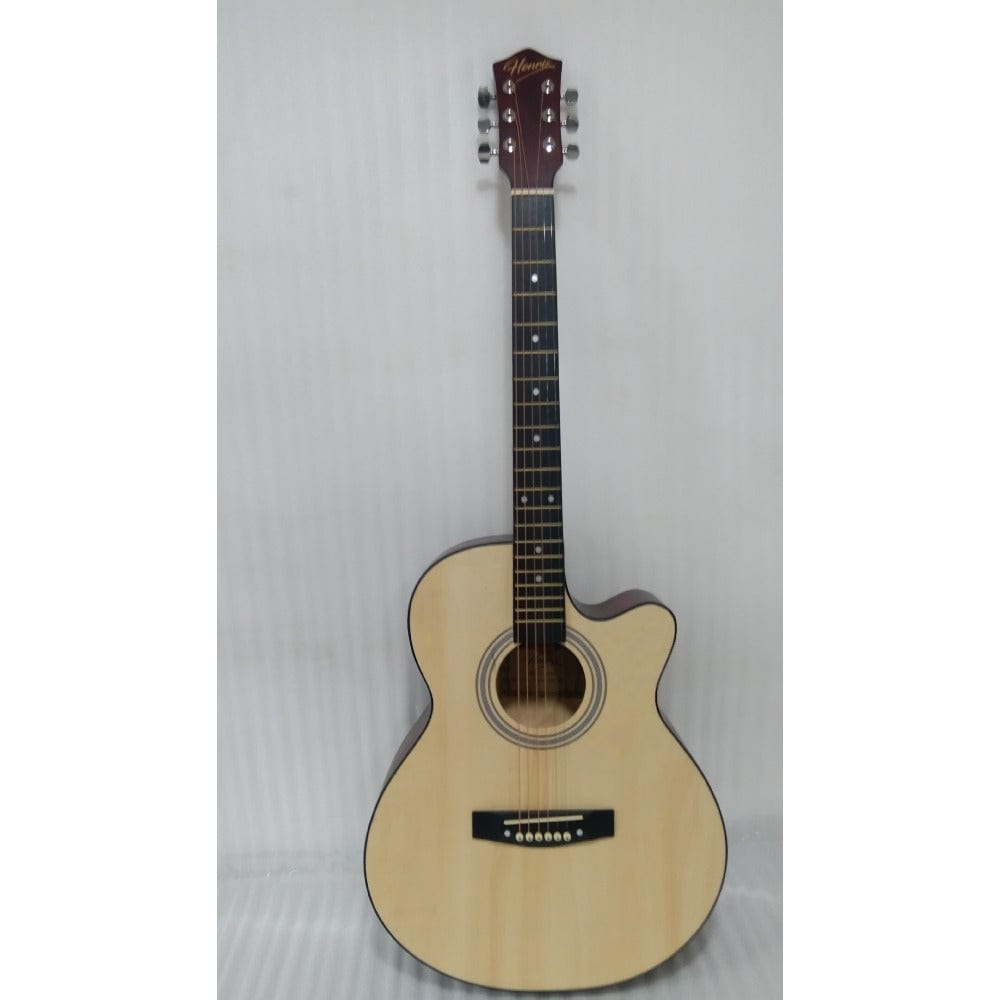 henrix acoustic guitars 202301995995 henrix 40c 40-inch cutaway acoustic guitar with dual action truss rod, gigbag, picks, string set, strap, cloth & ebook - open box b stock #barcode_