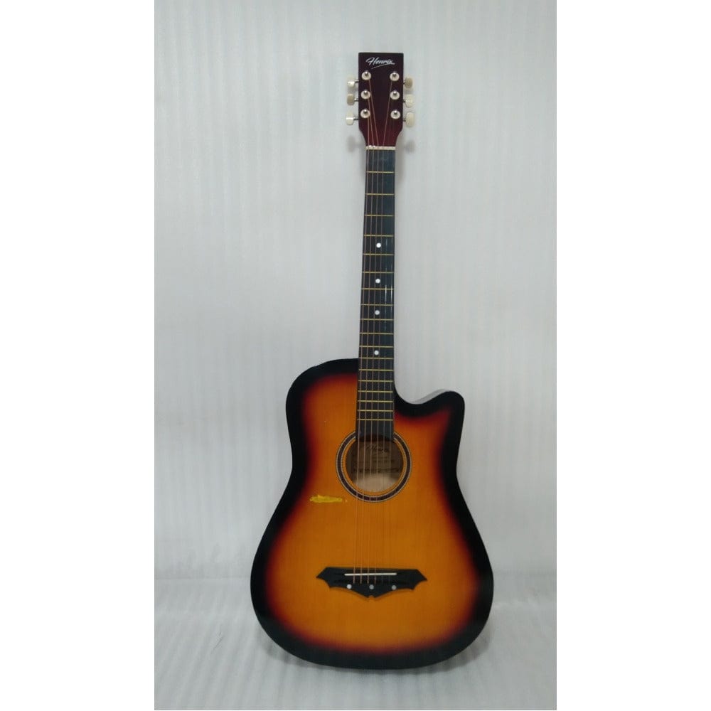 henrix acoustic guitars 202401009864 henrix 38c cutaway acoustic guitar - open box b stock