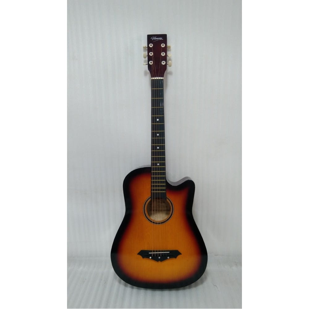 henrix acoustic guitars 202401009980 henrix 38c cutaway acoustic guitar - open box b stock