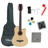 Henrix Acoustic Guitars ElectroAcoustic / Natural / Right Handed Henrix PRO 38C 38 Inch 6 String Cutaway Acoustic Guitar