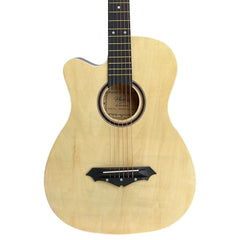 Henrix Acoustic Guitars Henrix 38C 38 Inch Cutaway Acoustic Guitar with Dual Action Truss Rod, Gigbag, Picks, String Set, Strap, Cloth & Ebook