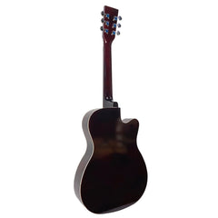 Henrix Acoustic Guitars Henrix 38C 38 Inch Cutaway Acoustic Guitar with Dual Action Truss Rod, Gigbag, Picks, String Set, Strap, Cloth & Ebook