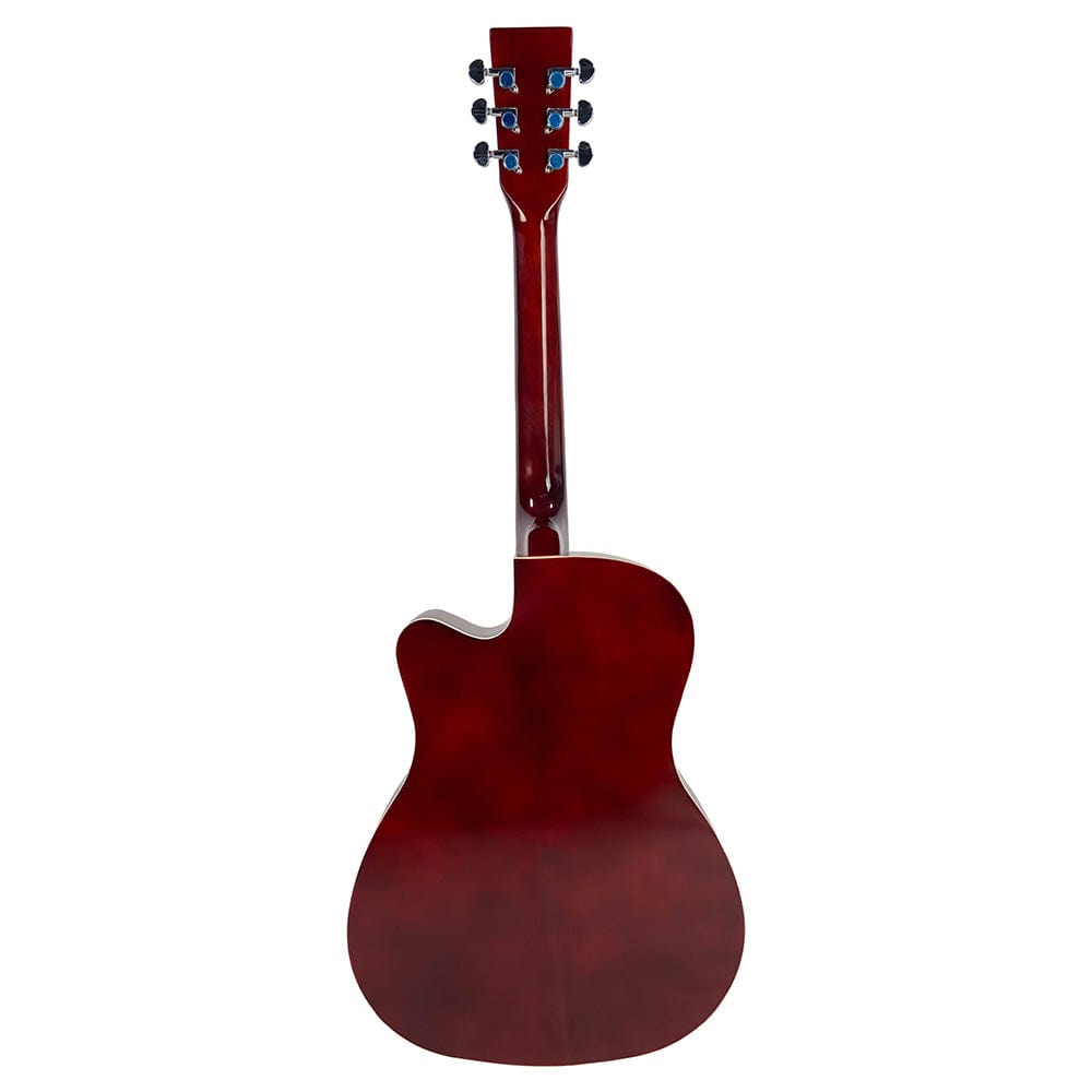 henrix acoustic guitars henrix 38c 38 inch cutaway acoustic guitar with dual action truss rod, gigbag, picks, string set, strap, cloth & ebook #model_pro,color_natural,orientation_right-handed