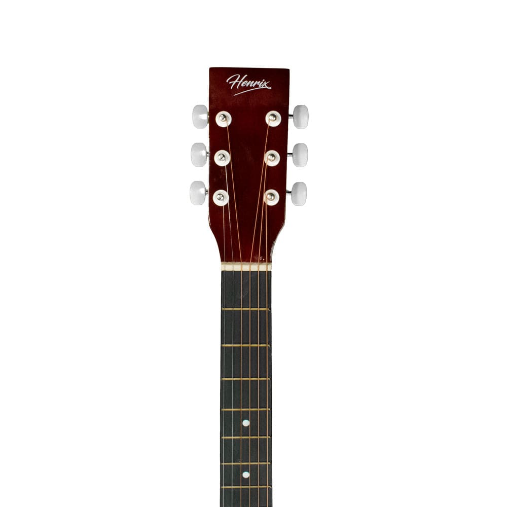 henrix acoustic guitars henrix 38c 38 inch cutaway acoustic guitar with dual action truss rod, gigbag, picks, string set, strap, cloth & ebook #model_standard,color_natural,orientation_left-handed