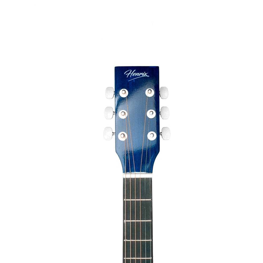 henrix acoustic guitars standard / blue burst / right handed henrix 38c 38 inch cutaway acoustic guitar with dual action truss rod, gigbag, picks, string set, strap, cloth & ebook #model_standard,color_blue-burst,orientation_right-handed