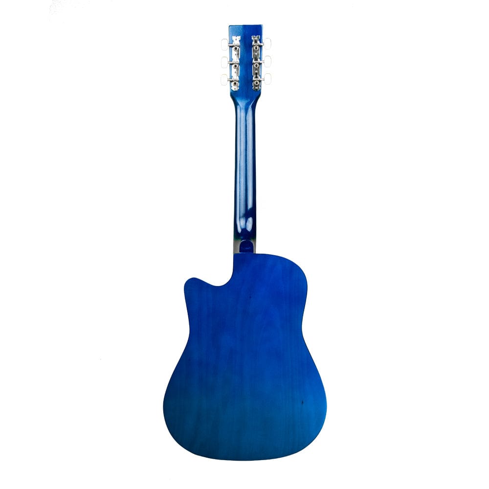 henrix acoustic guitars standard / blue burst / right handed henrix 38c 38 inch cutaway acoustic guitar with dual action truss rod, gigbag, picks, string set, strap, cloth & ebook #model_standard,color_blue-burst,orientation_right-handed