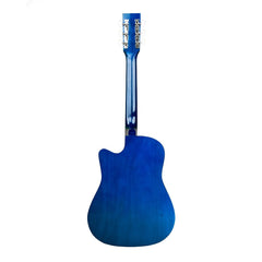 Henrix Acoustic Guitars Henrix 38C 38 Inch Cutaway Acoustic Guitar with Dual Action Truss Rod, Gigbag, Picks, String Set, Strap, Cloth & Ebook