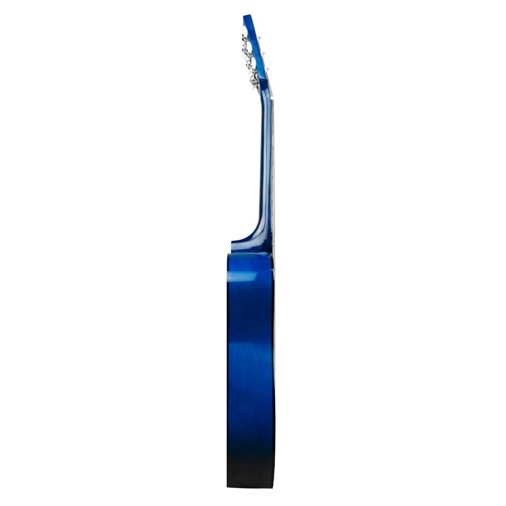 henrix acoustic guitars standard / blue burst / right handed henrix 38c 38 inch cutaway acoustic guitar with dual action truss rod, gigbag, picks, string set, strap, cloth & ebook