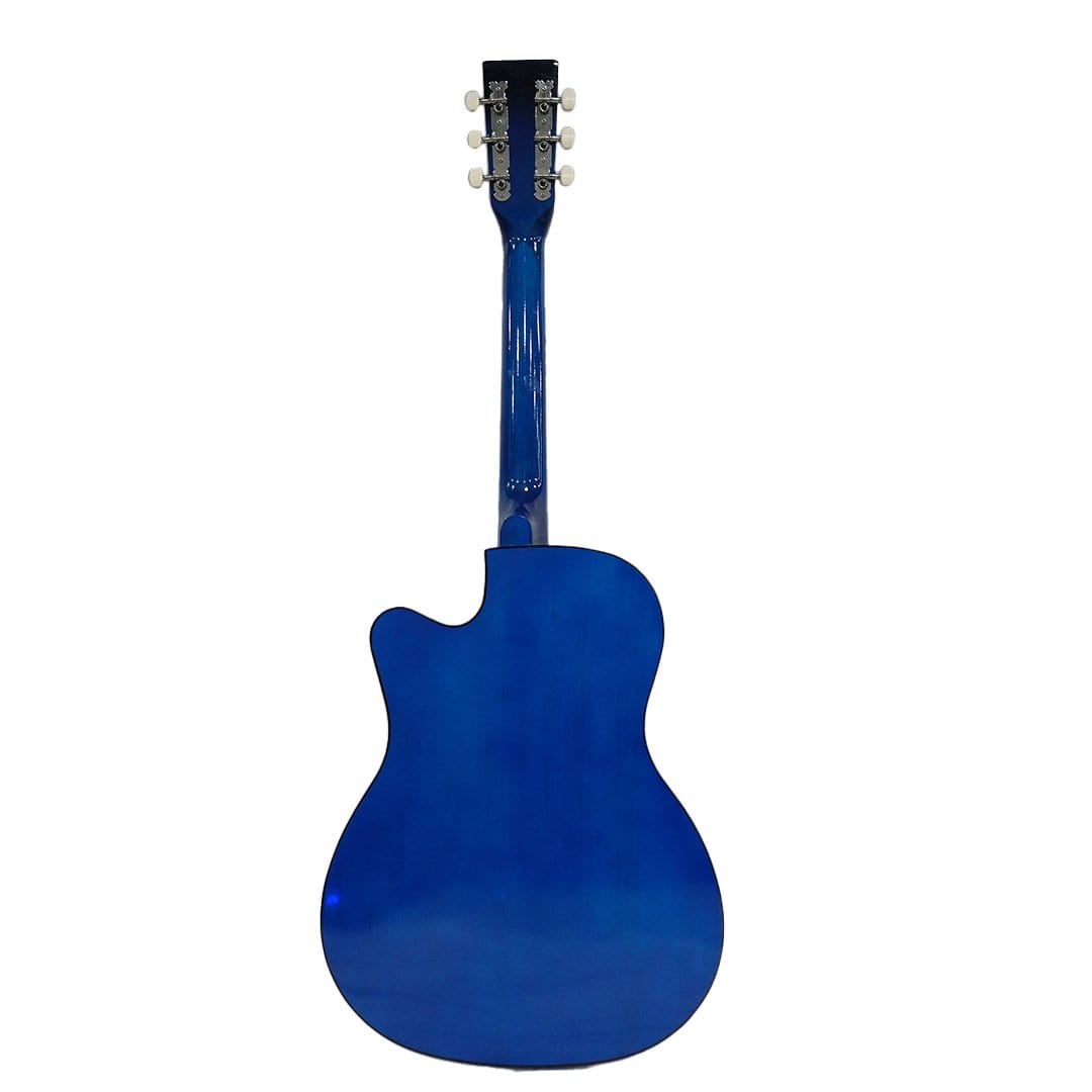 henrix acoustic guitars henrix 38c 38 inch cutaway acoustic guitar with dual action truss rod, gigbag, picks, string set, strap, cloth & ebook - open box