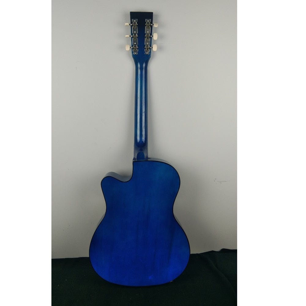 henrix acoustic guitars henrix 38c 38 inch cutaway acoustic guitar with dual action truss rod, gigbag, picks, string set, strap, cloth & ebook - open box b stock