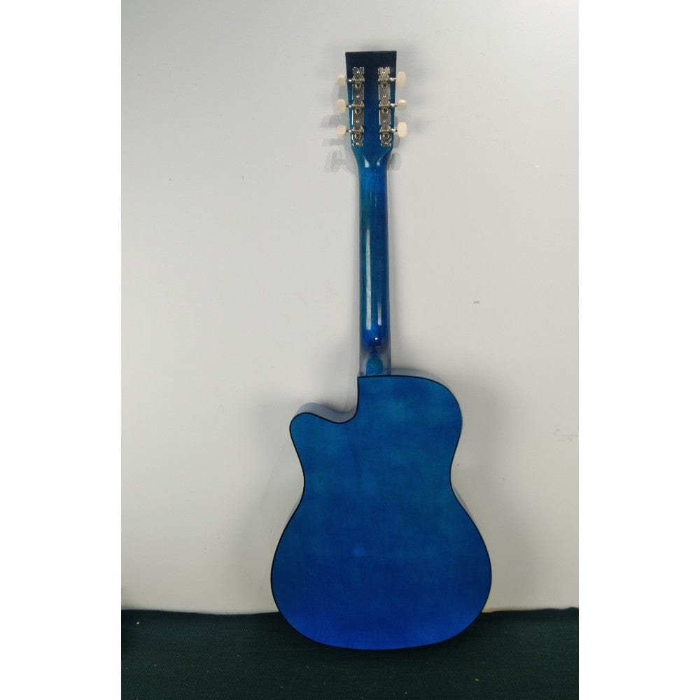 henrix acoustic guitars henrix 38c 38 inch cutaway acoustic guitar with dual action truss rod, gigbag, picks, string set, strap, cloth & ebook - open box b stock