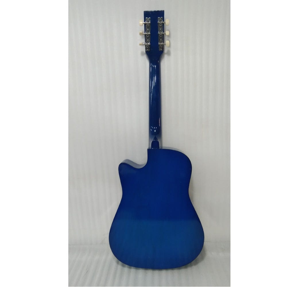 henrix acoustic guitars henrix 38c 38 inch cutaway acoustic guitar with dual action truss rod, gigbag, picks, string set, strap, cloth & ebook - open box b stock #barcode_202301993904