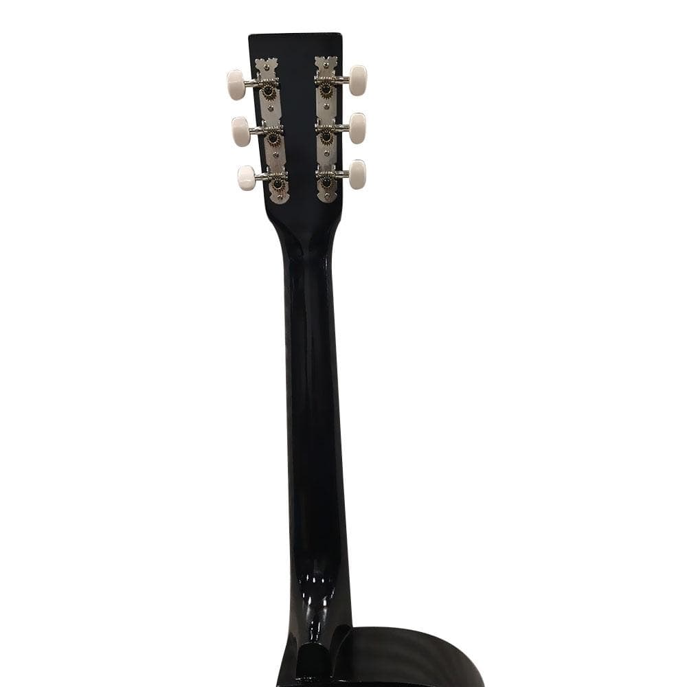 henrix acoustic guitars henrix 38c cutaway acoustic guitar - black - open box
