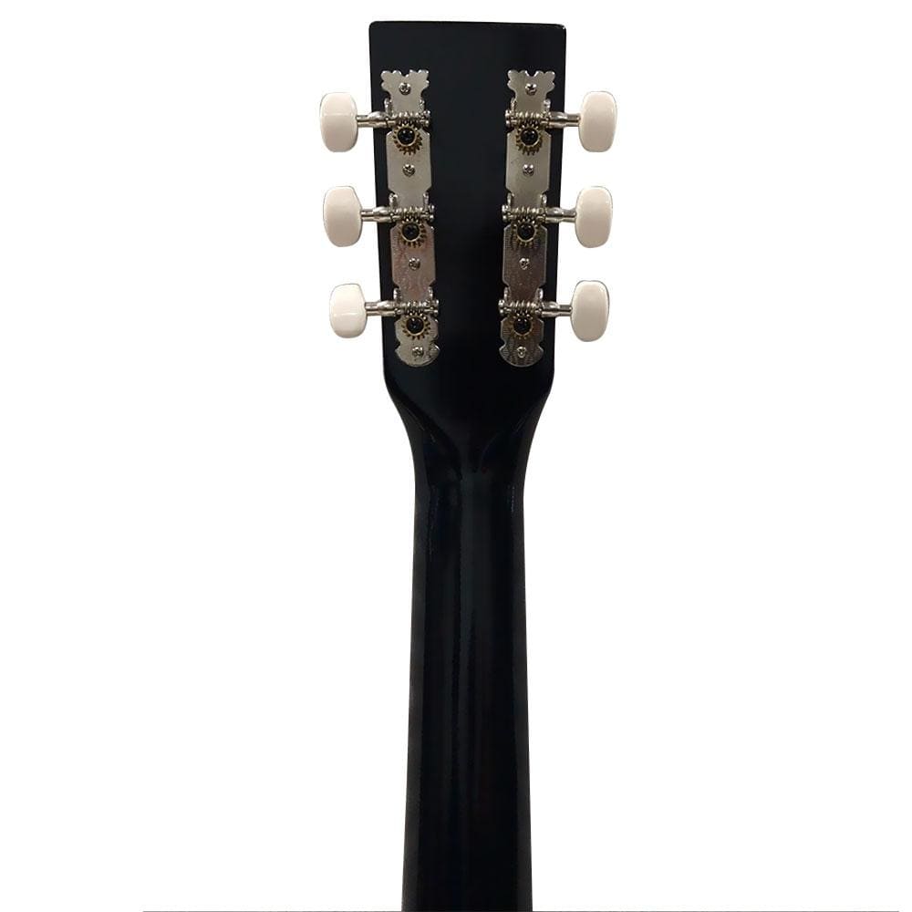 henrix acoustic guitars henrix 38c cutaway acoustic guitar - black - open box