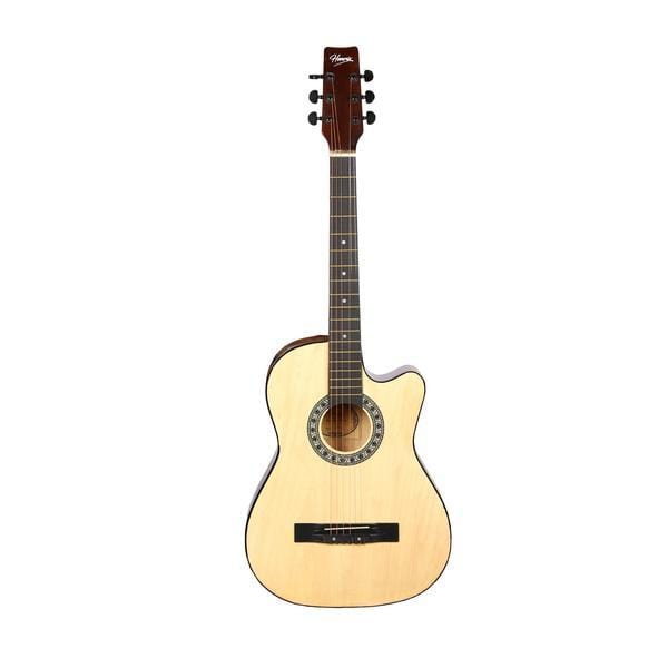 henrix acoustic guitars henrix 38c cutaway acoustic guitar - natural - open box