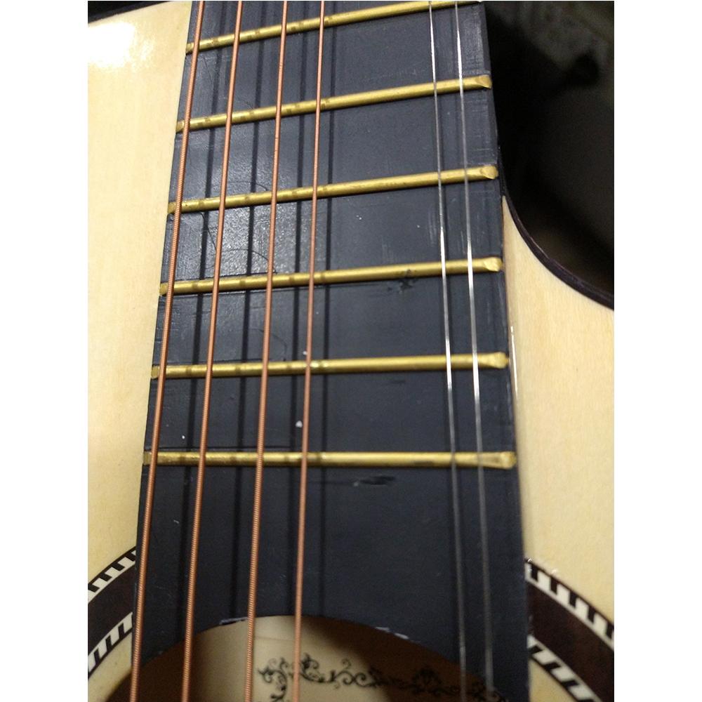 henrix acoustic guitars henrix 38c cutaway acoustic guitar - natural - open box b stock